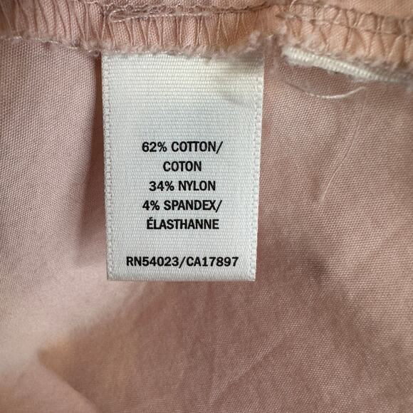 Old Navy Dress Top WMNS XL Light Pink Button Up Collared Balloon Sleeve Blouse - Picture 6 of 7